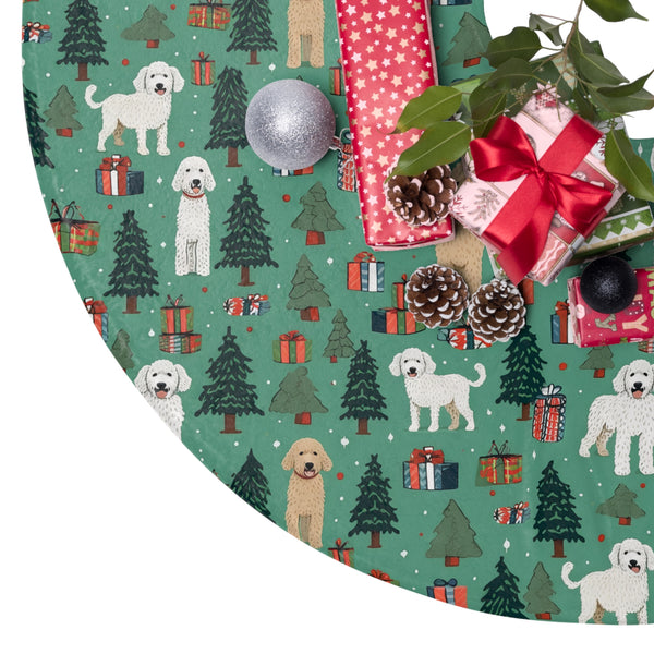 Labradoodle - Christmas Tree Skirt