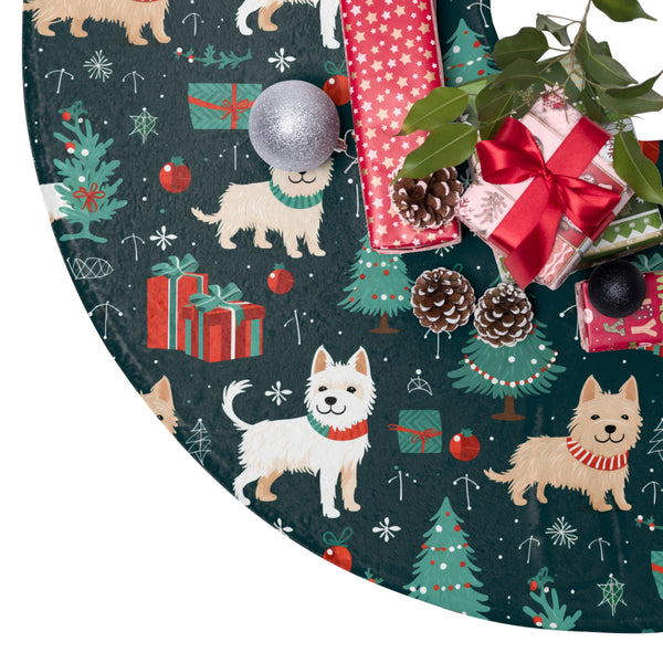 Westie Dog - Christmas Tree Skirt